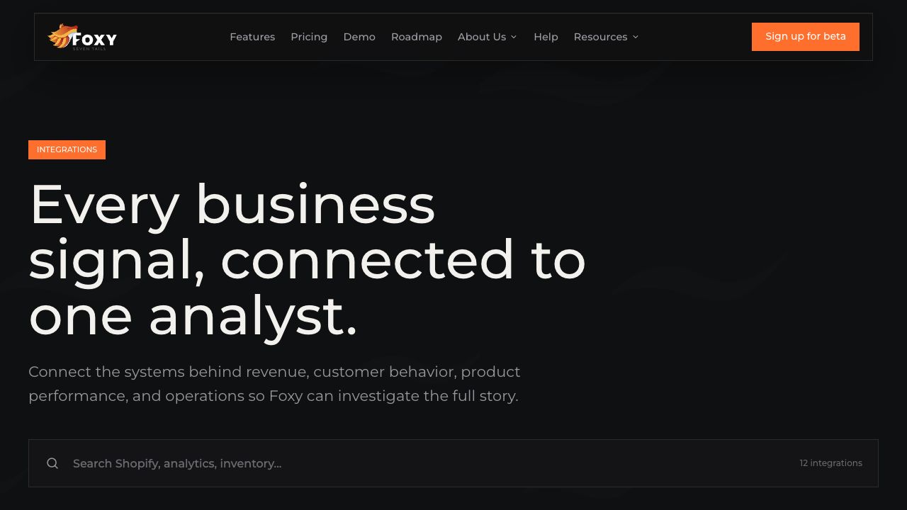 Connected business signals
