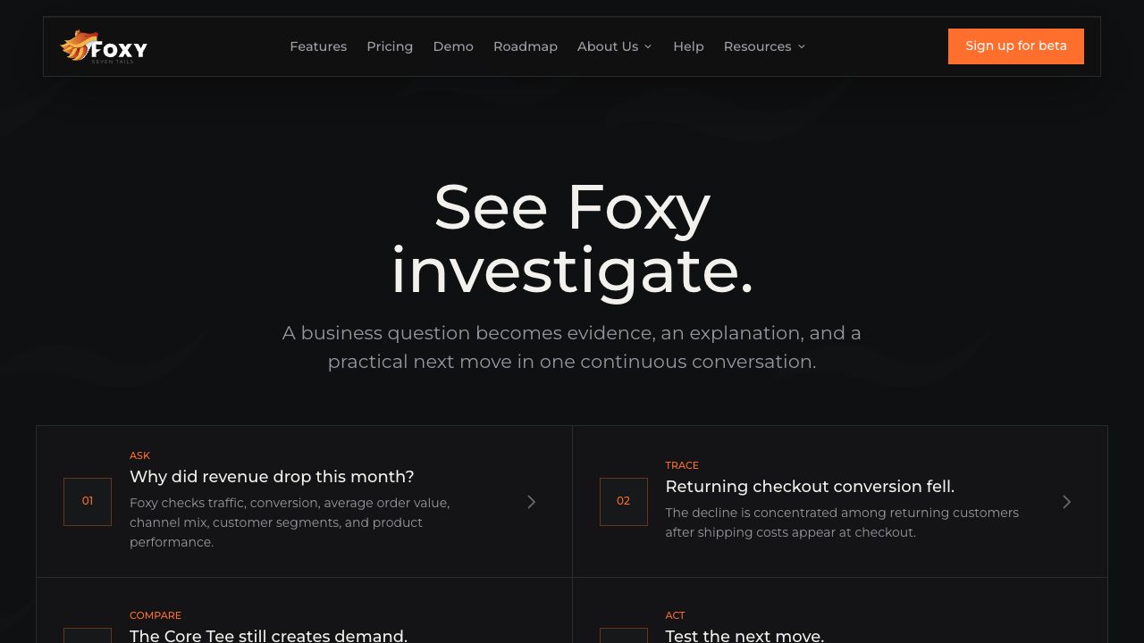 A complete investigation flow